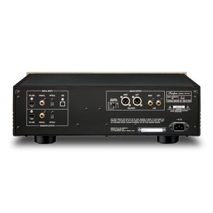 Back view of Accuphase DP-570S SACD/CD Player on white background