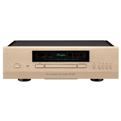 Gold Accuphase DP-470 CD Player on white background