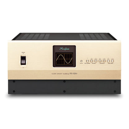 Front view of Accuphase PS-1250 Clean Power Supply on a white background