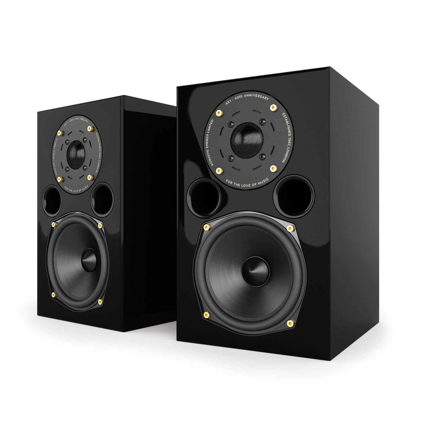 Pair of Acoustic Energy AE1 40th Anniversary Edition in gloss black