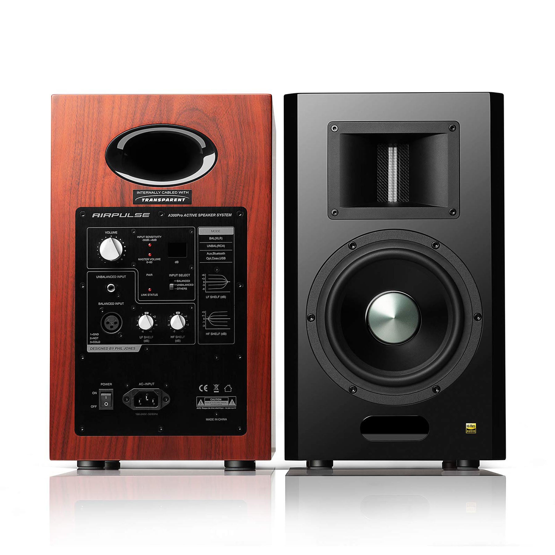 RCA & XLR Analogue Inputs, Coaxial, Optical & USB Digital Inputs
