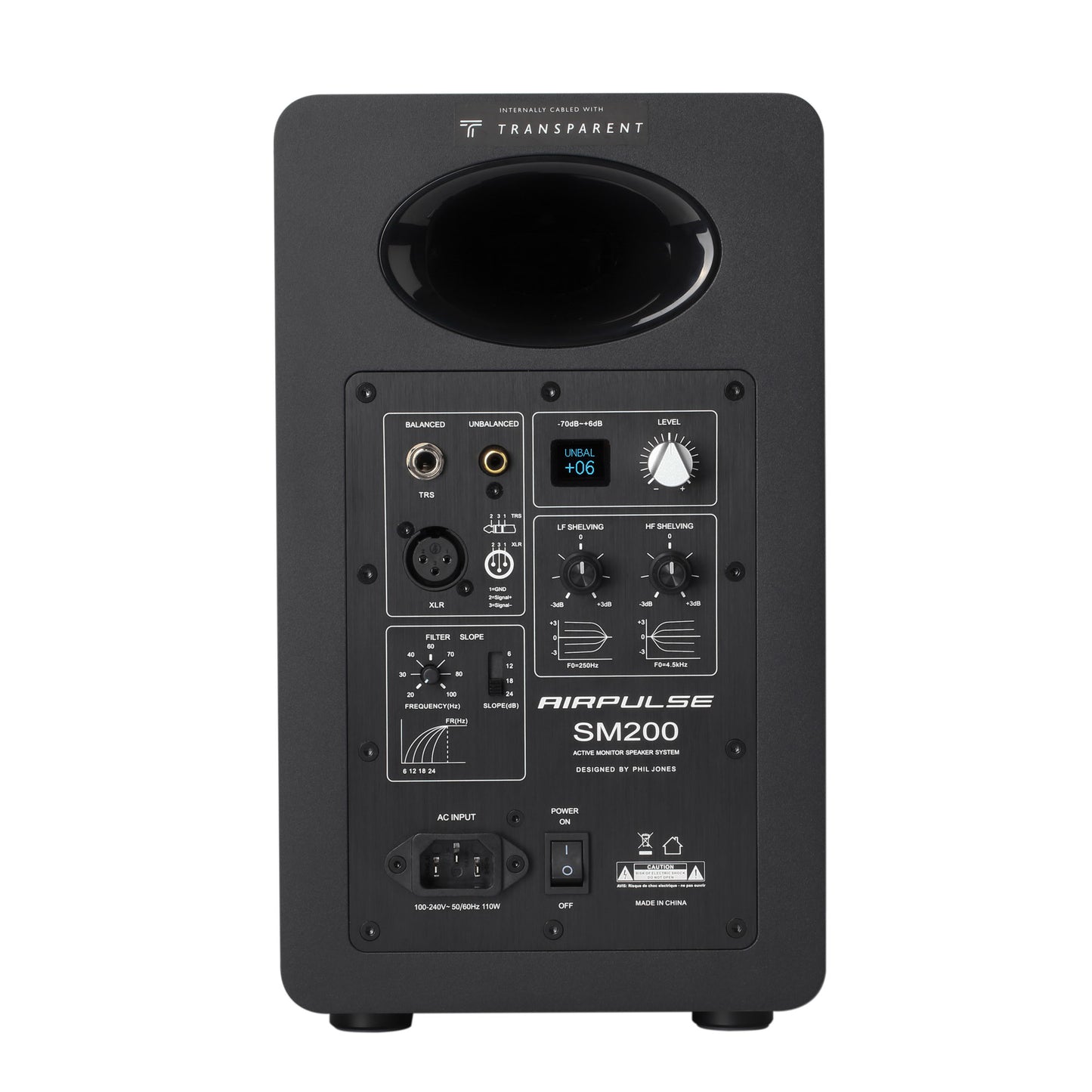 Airpulse SM200 Powered Studio Monitors - Rear