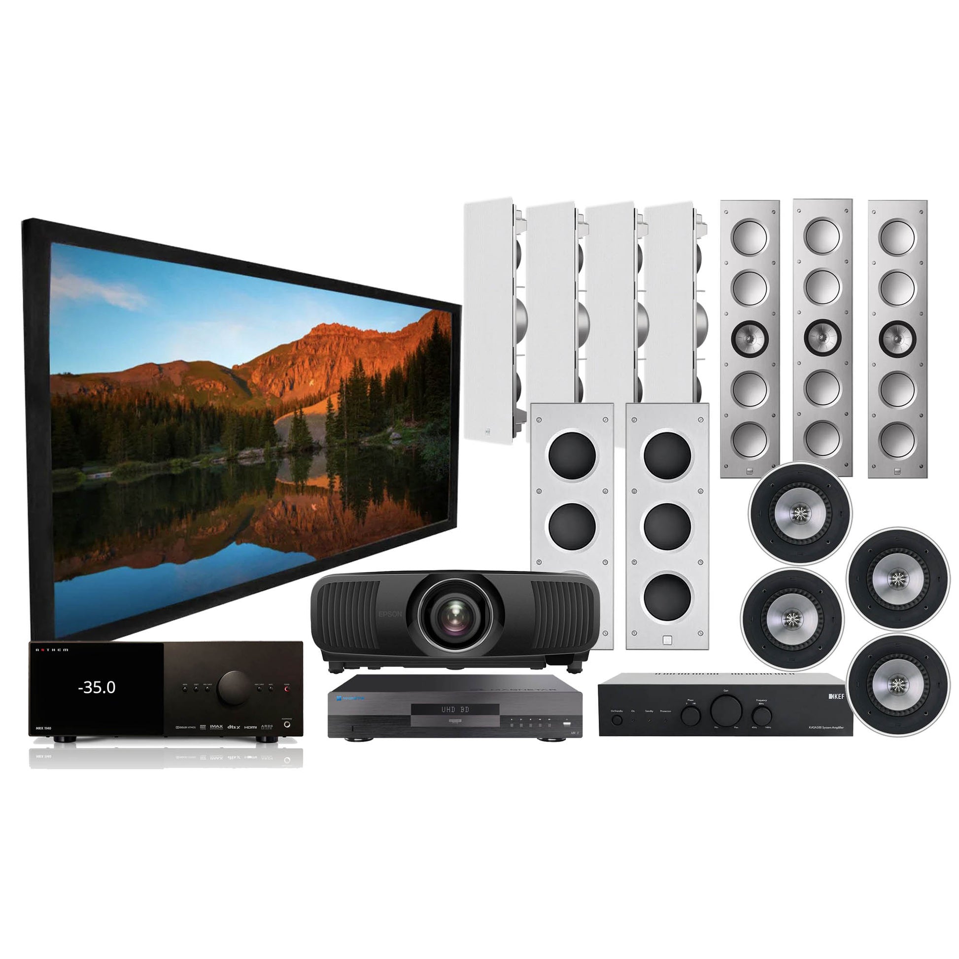 Anthem KEF In-Wall Home Cinema System