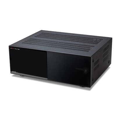 Front angle view of Anthem MCA 325 Gen 2 Power Amplifier on white background