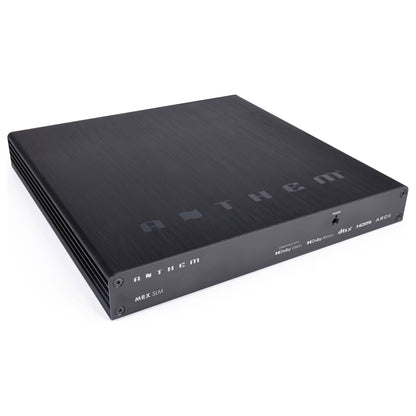 Front angle view of Anthem MRX SLM Compact Home Theatre Receiver on white background