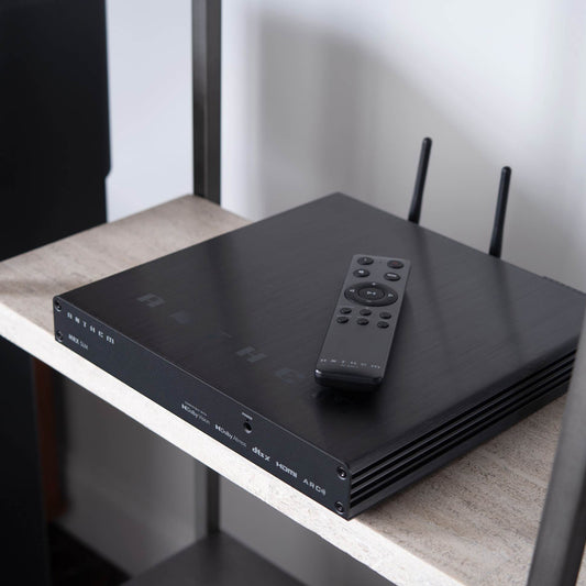 Anthem MRX SLM Compact Home Theatre Receiver - Shown with Remote Control
