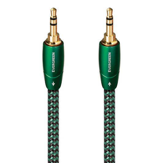 AudioQuest Evergreen 3.5mm to 3.5mm Cable on white background