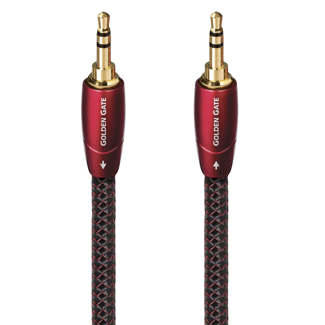 AudioQuest Golden Gate 3.5mm to 3.5mm Cable on white background