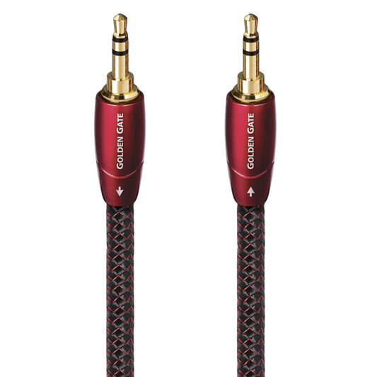 AudioQuest Golden Gate 3.5mm to 3.5mm Cable on white background