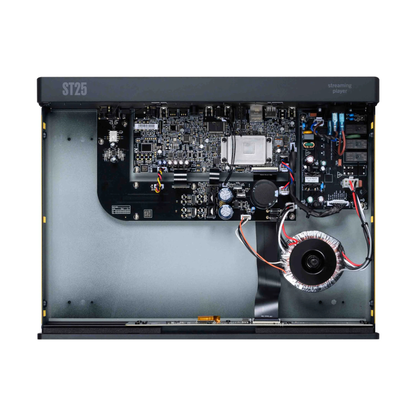 Internal view of Arcam ST25 Network Music Player on white background