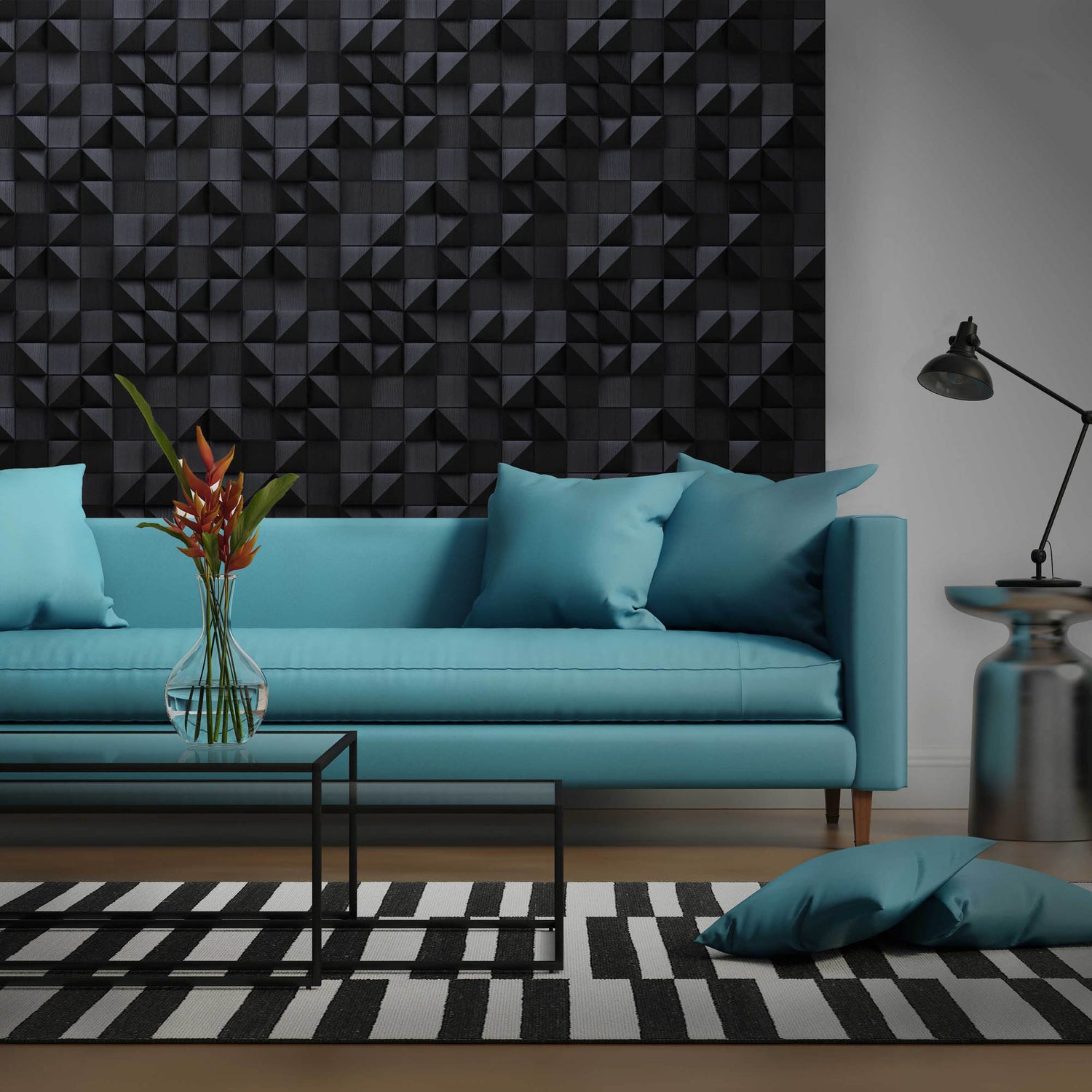 Artnovion Acoustice Panels with couch