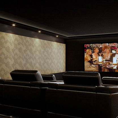 Artnovion Komodo Cinema Series Cover on cinema room with chairs and screen
