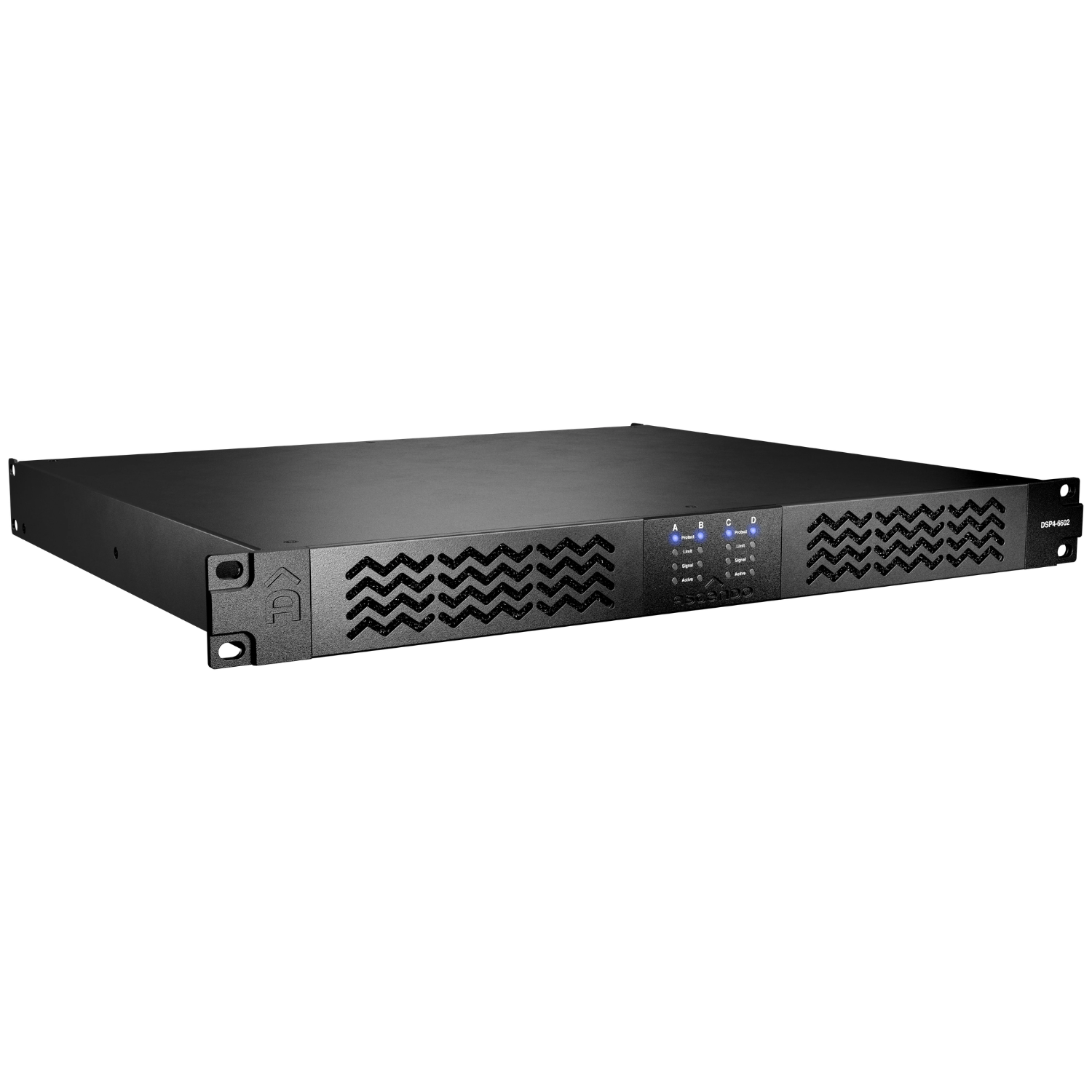 Angle view of Ascendo DSP4-6602 Amplifier