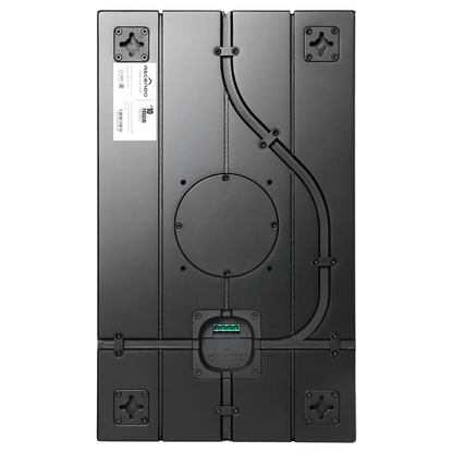 Back view of black Ascendo The10 Passive On-Wall Speaker
