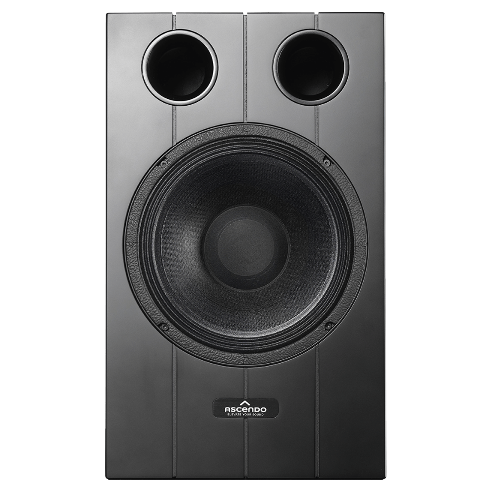 Front view of Ascendo The10 Passive On-Wall Speaker with grille off
