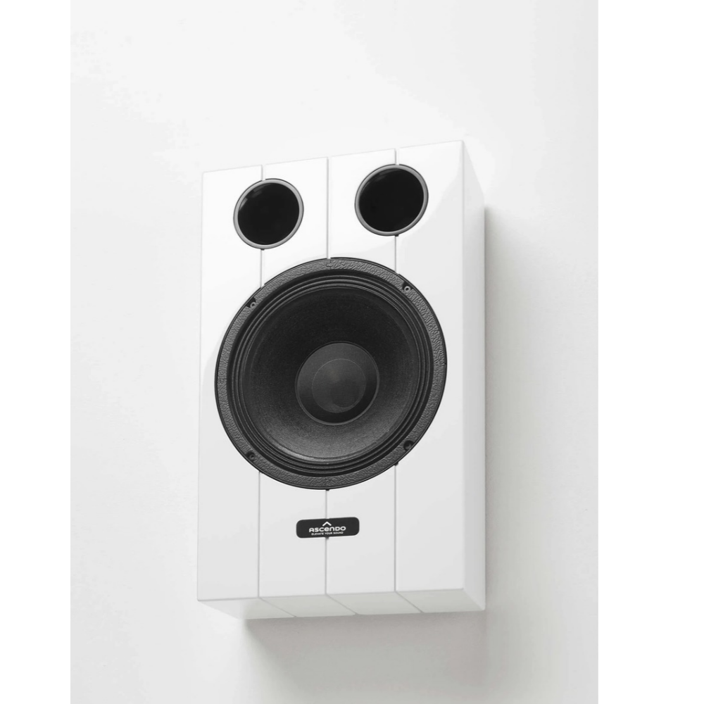 White Ascendo The10 Passive On-Wall Speaker