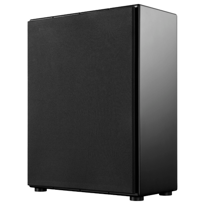 Front angle view of Ascendo The18 Sub Pro Passive Sealed Shallow with grille on