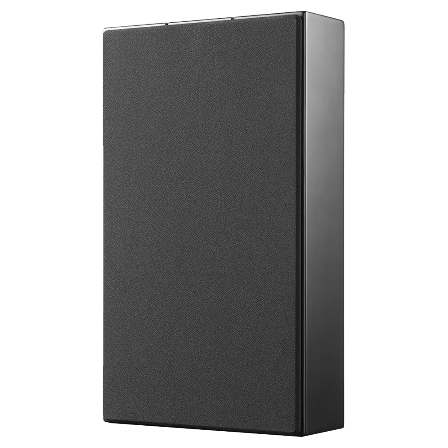 Angle view of Ascendo THE6 Passive On-Wall Speakers with grille, on white background
