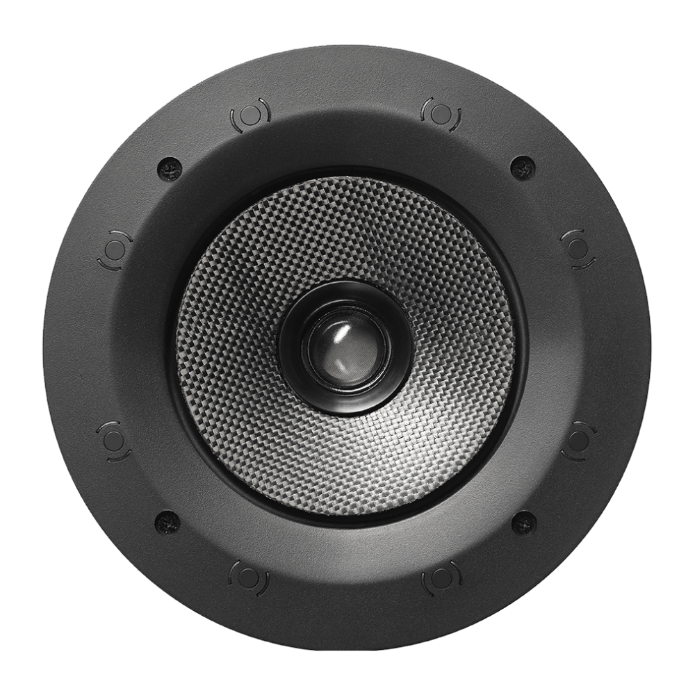 Front view of Ascendo The6 Pro Passive In-Ceiling Speaker