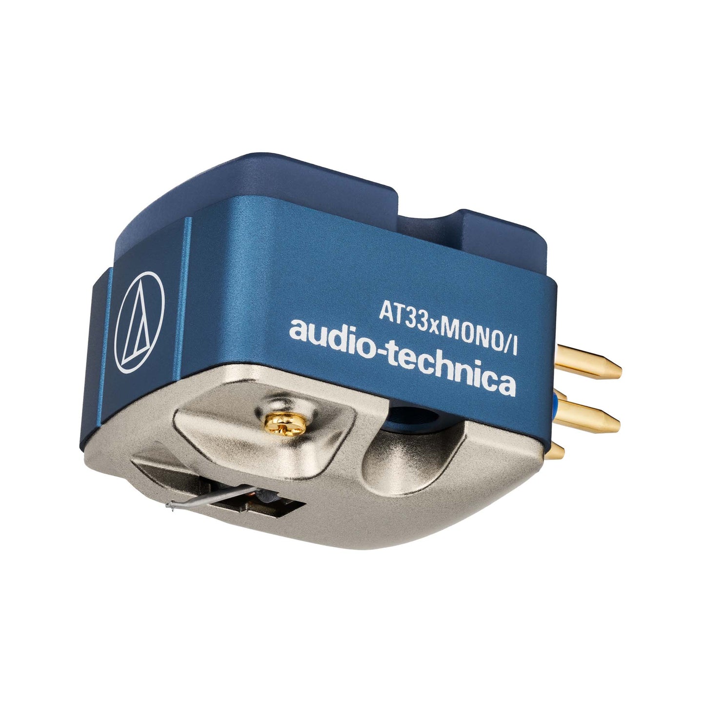 Audio Technica AT33xMono/I Dual Moving Coil Monaural Cartridge on white background