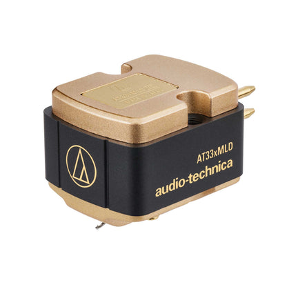 Audio Technica AT33xMLD Dual Moving Coil Stereo Cartridge on white background