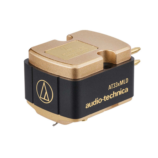Audio Technica AT33xMLD Dual Moving Coil Stereo Cartridge on white background