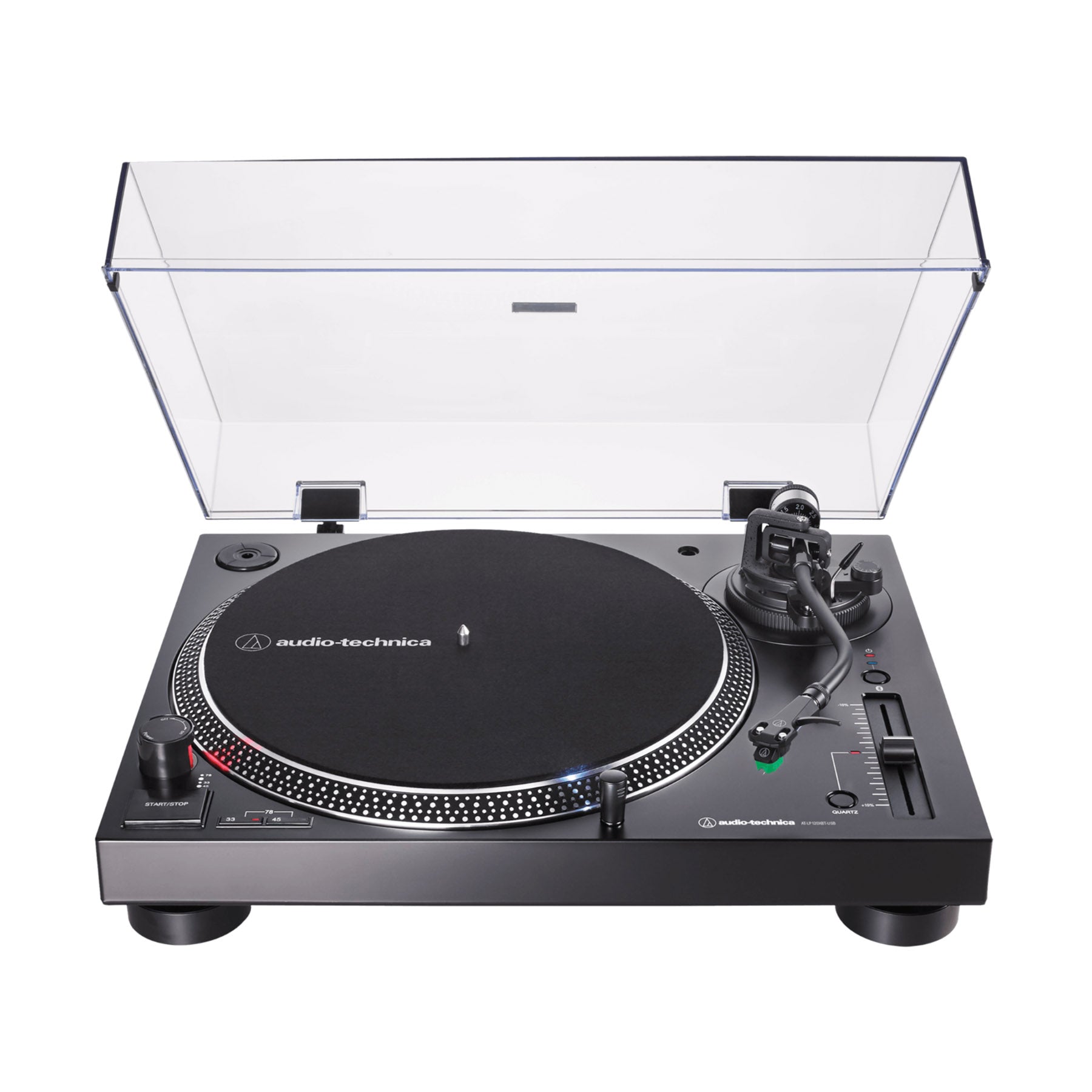Audio Technica AT-LP120XBT-USB Turntable - Front View Lid Open