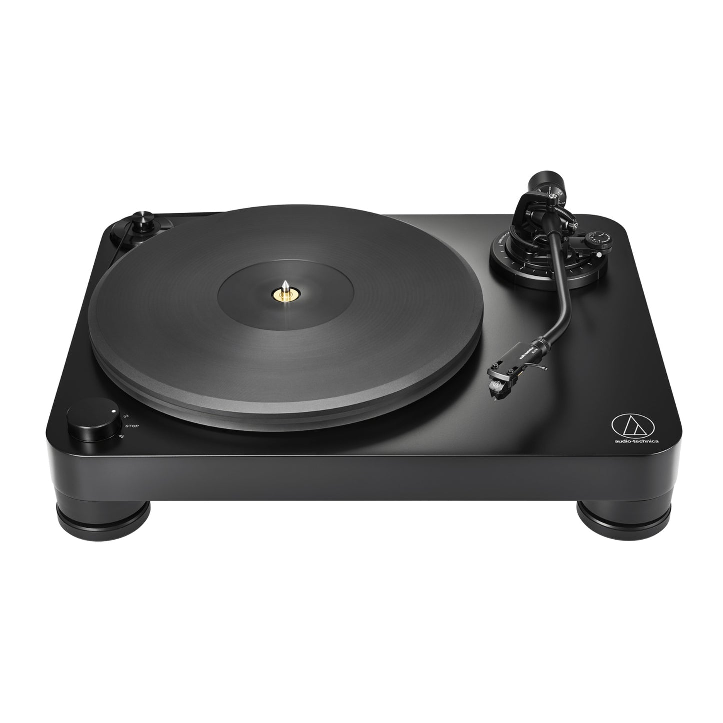 Front view of the Audio Technica AT-LP7X Turntable on a white background