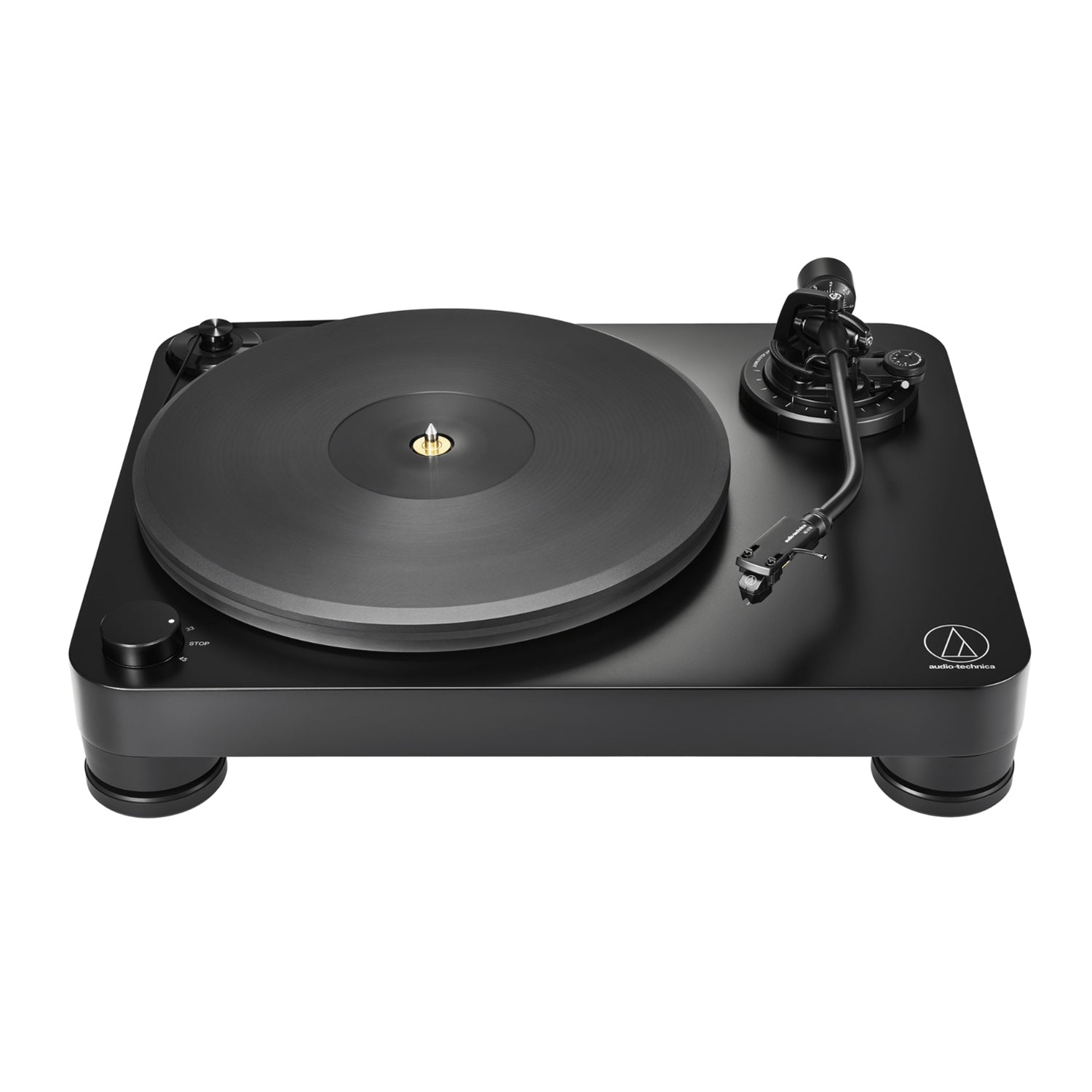 Front view of the Audio Technica AT-LP7X Turntable on a white background