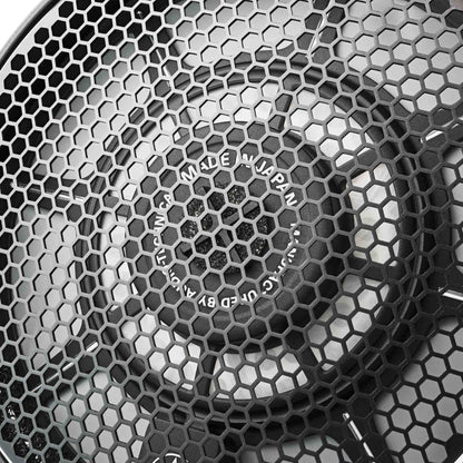 Close-up of a honeycomb pattern with 'Made in Japan' text