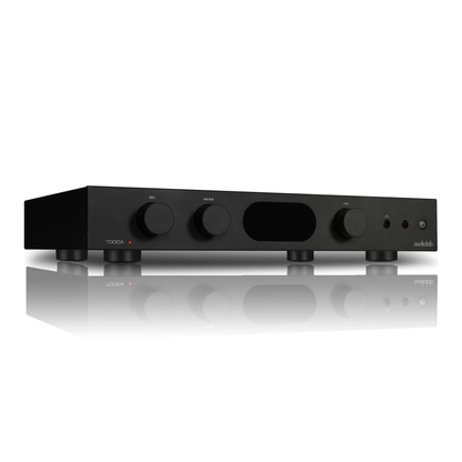 Black Audiolab 7000A Stereo Amplifier on white background