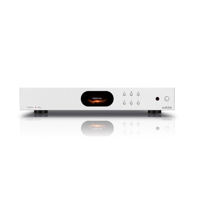 Silver Audiolab 7000N Play Music Streamer on white background