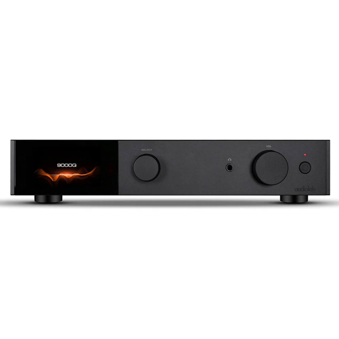 Front view of black Audiolab 9000Q Preamplifier