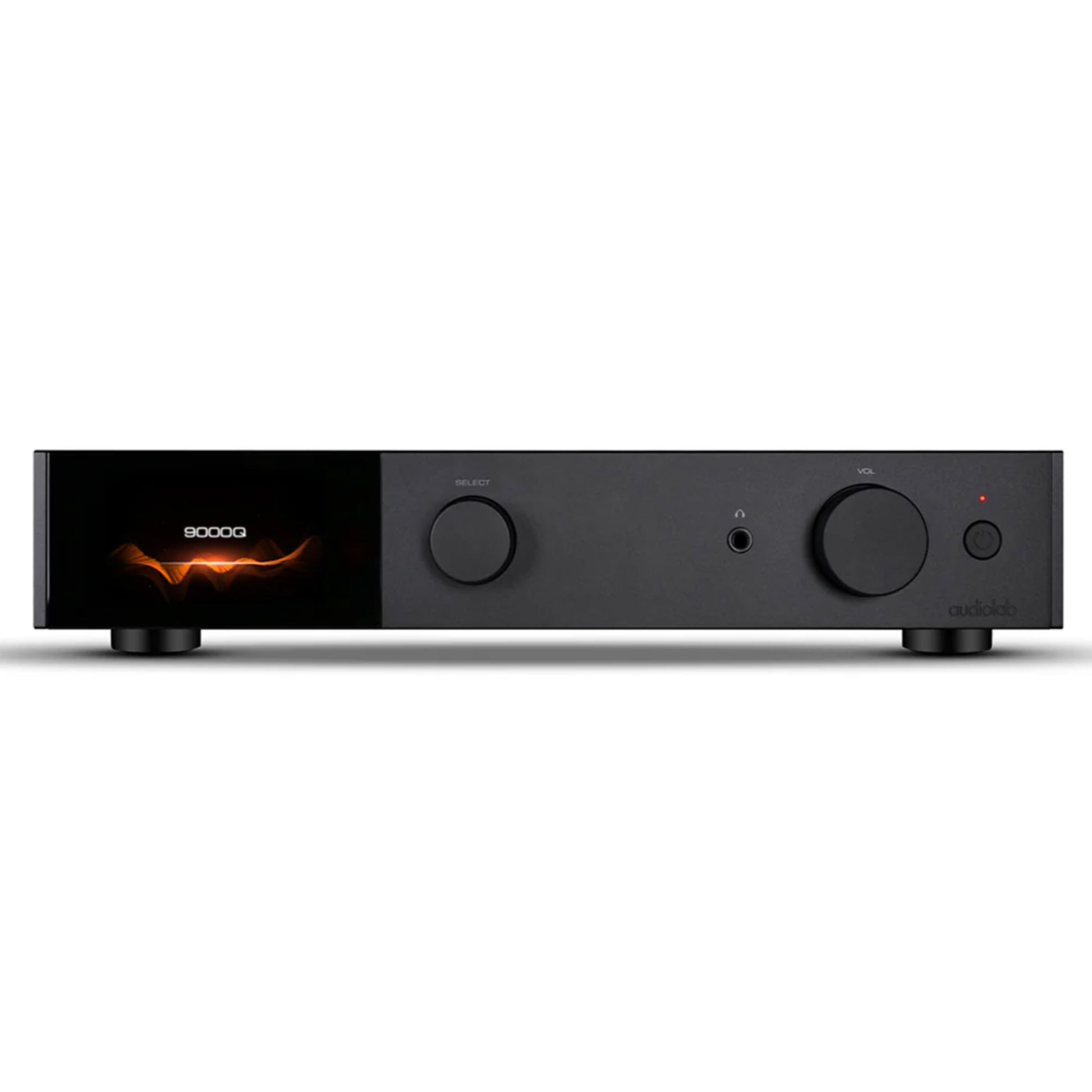 Front view of black Audiolab 9000Q Preamplifier