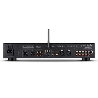 Back view of black Audiolab 9000Q Preamplifier