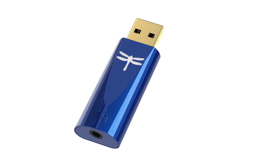 AudioQuest DragonFly Cobalt Portable USB DAC - With built-in headphone amplifier and 3.5mm min-jack