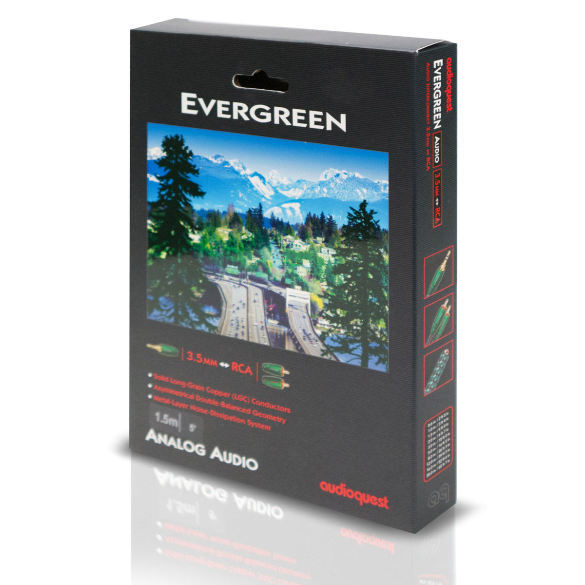 AudioQuest Evergreen 3.5mm Stereo to RCA Stereo Interconnecting Cable