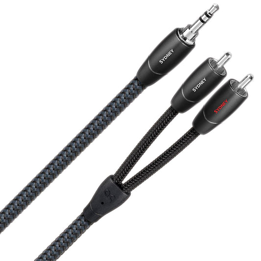 AudioQuest Sydney Audio Cable - Stereo 3.5mm Mini-Plug to 2 RCA Plugs.