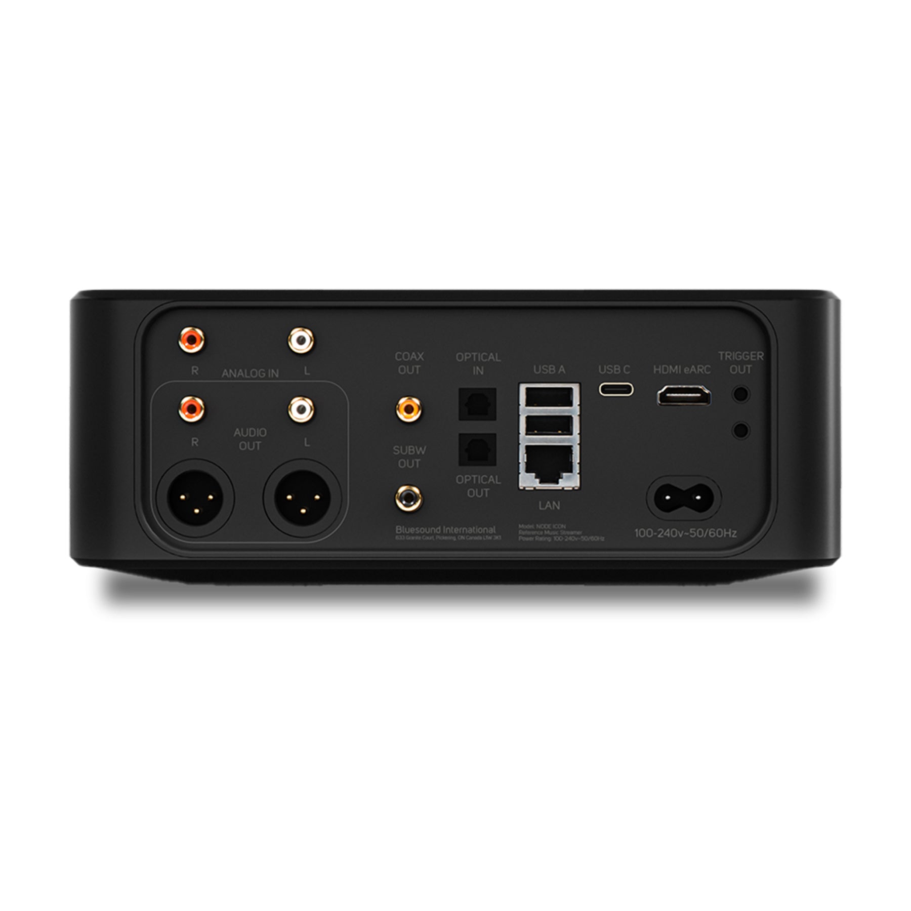 Bluesound Node Icon Music Streamer - Rear Connections