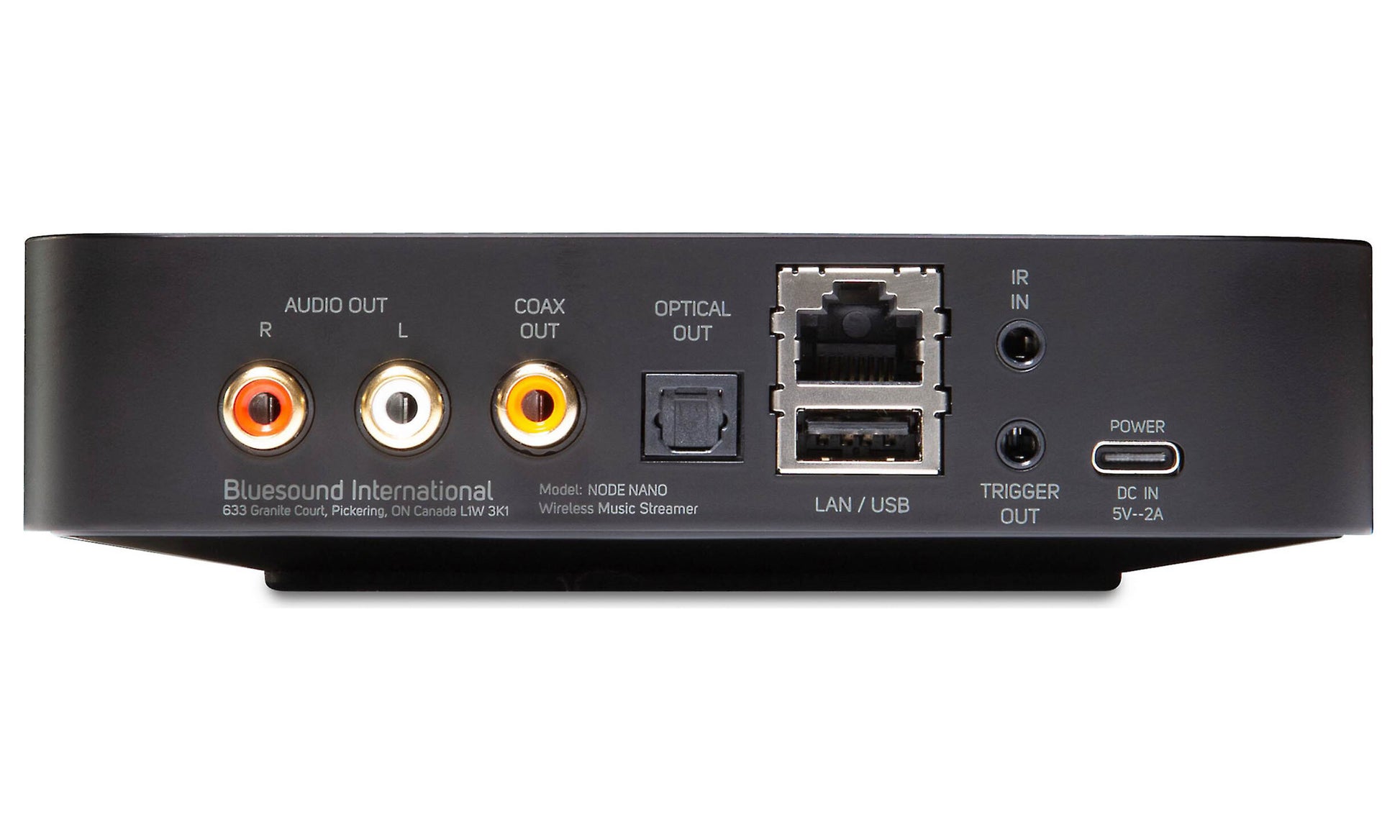 Bluesound Node Nano Music Streamer - Rear Connections