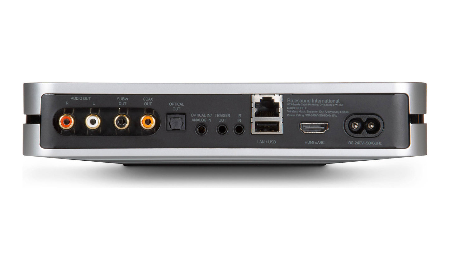 Bluesound Node X Music Streamer - Rear Inputs