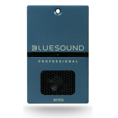 Front of Bluesound Professional B170S Streaming Amplifier on white background