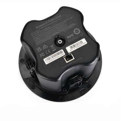 Bottom of Bluesound Professional BCS300 on white background