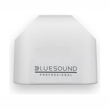 Top of Bluesound Professional BSP200 in white on white background
