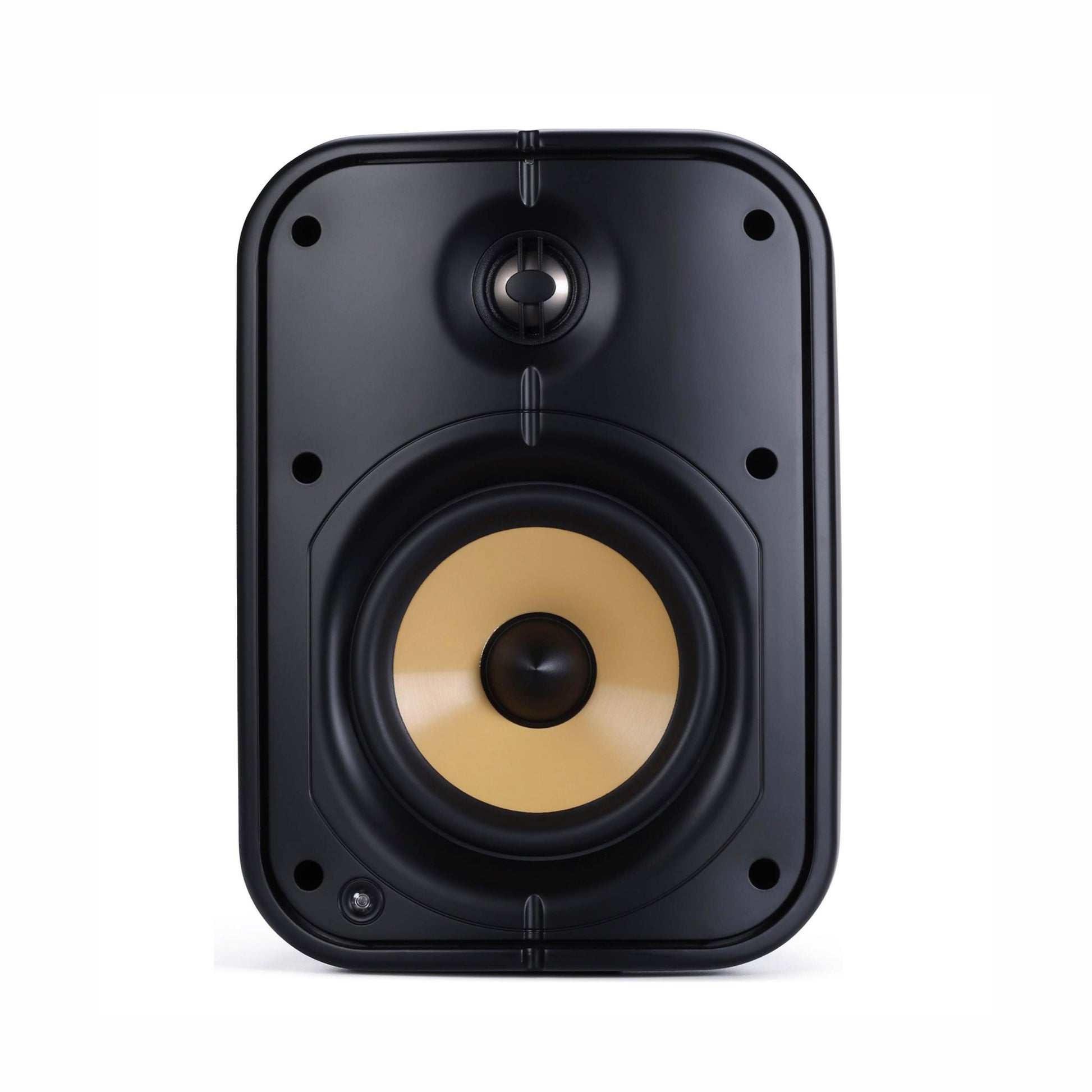 Front of Black Bluesound Professional BSP500 on white background