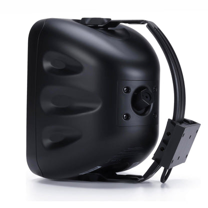 Rear of Black Bluesound Professional BSP500 on white background