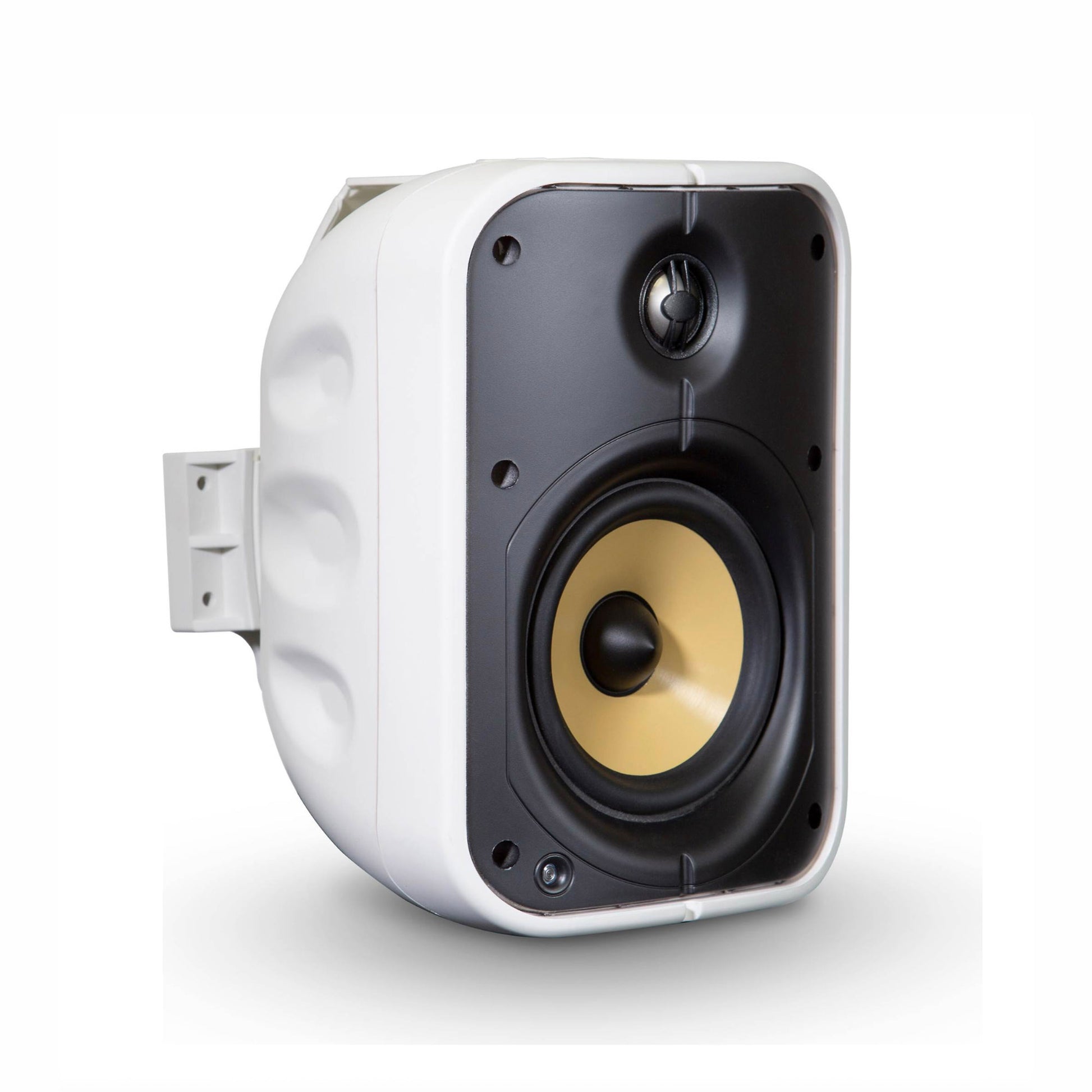 Angle of White Bluesound Professional BSP500 on white background