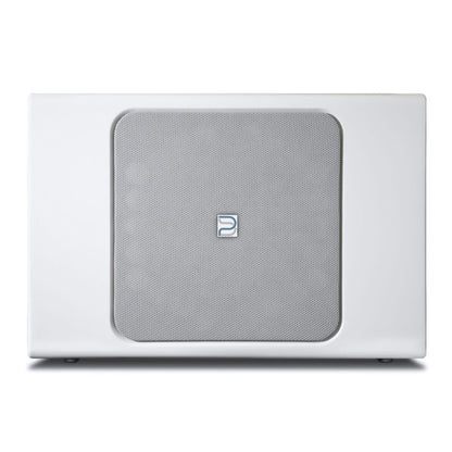 Bluesound Professional BSW150 Network Powered Subwoofer White on white background