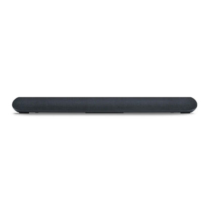 Bluesound Pulse Cinema Mini Soundbar in black on white background