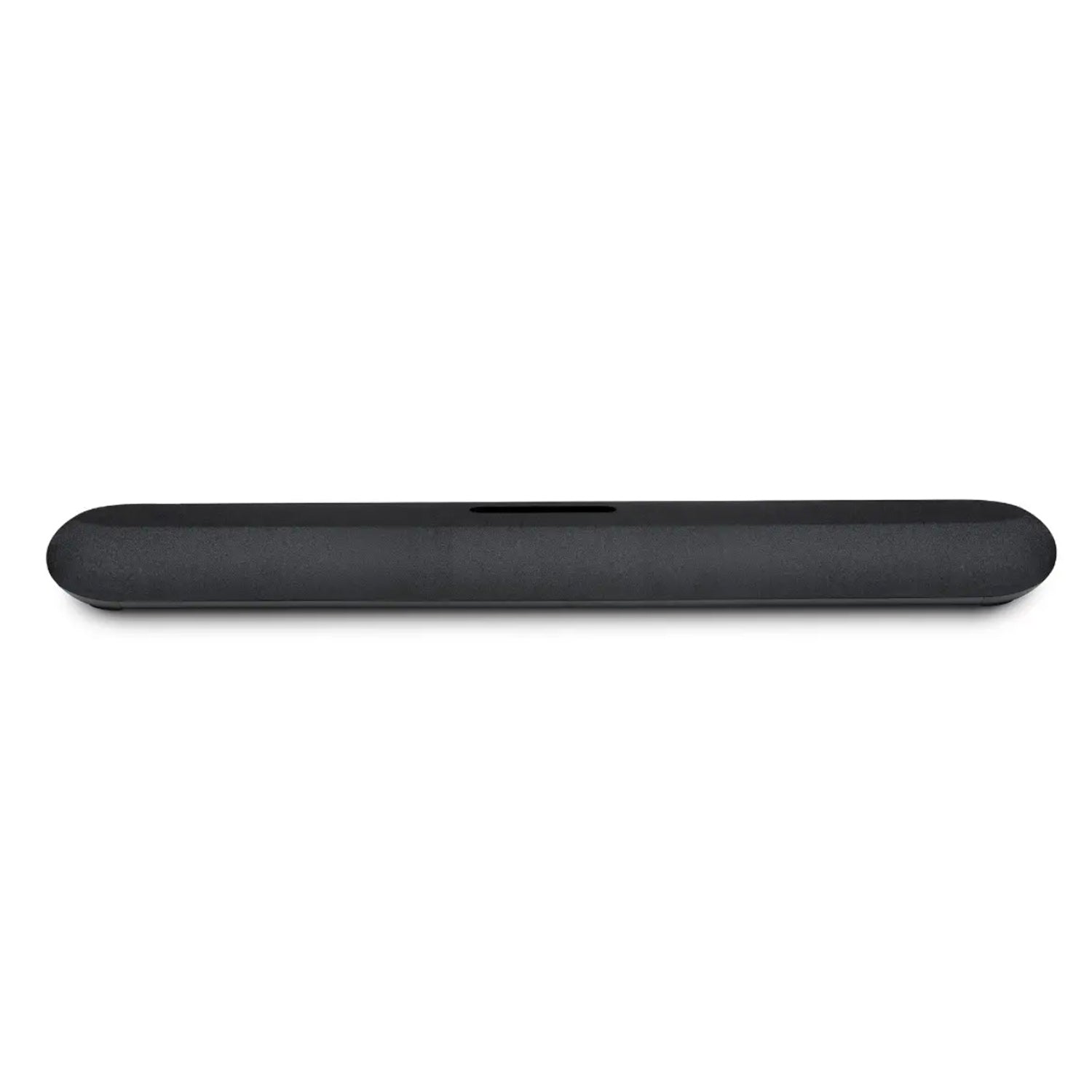 Bluesound Pulse Cinema Mini Soundbar in black on white background